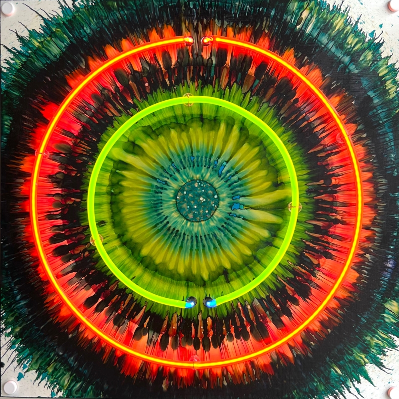 Aura neon series enlightened by artist Deborah Argyropoulos